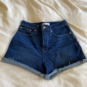 Madewell Curvy High Rise Denim Shorts size 28